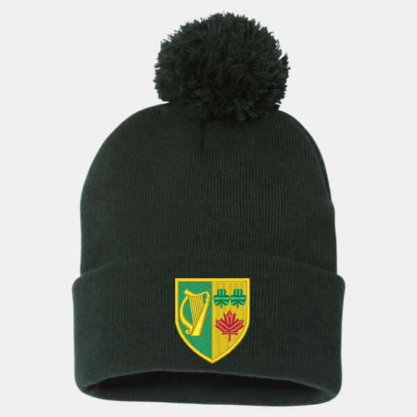Sportsman Adult Shield Embroidered Pom-Pom Toque Thumbnail